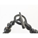 Hornkette Oceanstone schwarz poliert 45 cm = Code I