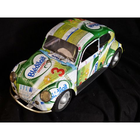 Volkswagen VW K&auml;fer gr&uuml;n/wei&szlig;e Dose Dose M 1:10 L&auml;nge 46 cm