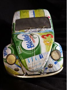 Volkswagen VW K&auml;fer gr&uuml;n/wei&szlig;e Dose Dose M 1:10 L&auml;nge 46 cm