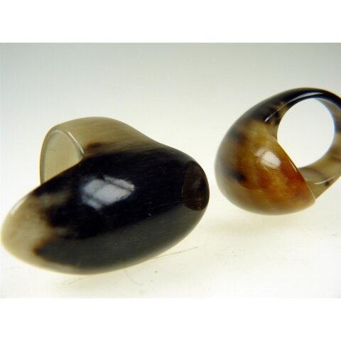 Hornring Design M35 = Code D dunkel &Oslash;=21,5mm - U=67mm