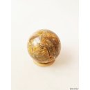 K108  fossiles und versteinertes Holz silifiziert Kugel Madagaskar  570 g D 70 mm