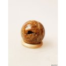 K120  fossiles und versteinertes Holz silifiziert Kugel Madagaskar  470 g D 68 mm