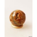 K121  fossiles und versteinertes Holz silifiziert Kugel Madagaskar  270 g D 57 mm