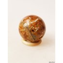 K121  fossiles und versteinertes Holz silifiziert Kugel Madagaskar  270 g D 57 mm