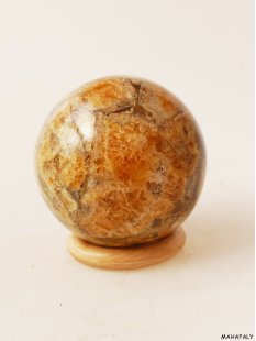 K130  fossiles und versteinertes Holz silifiziert Kugel...