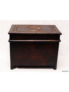 Truhe der Hova Madagaskar rechteckig 40 x 27 x 30 cm