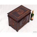 Truhe der Hova Madagaskar rechteckig 40 x 27 x 30 cm