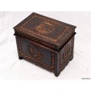 Truhe der Hova Madagaskar rechteckig 40 x 27 x 30 cm