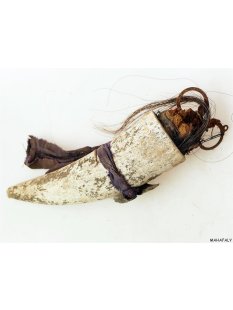 Zauberhorn Mohara ody Nr.17 Amulett und Fetisch der Sakalava 22 cm ca. 1950