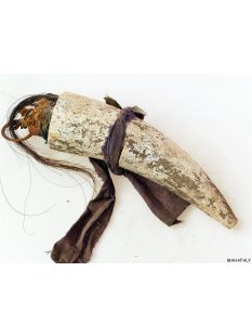 Zauberhorn Mohara ody Nr.17 Amulett und Fetisch der Sakalava 22 cm ca. 1950