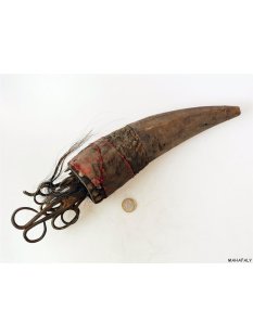 Zauberhorn Mohara ody Nr.20 Amulett und Fetisch der Sakalava 38 cm ca.1960