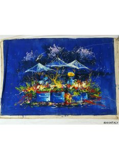 &Ouml;lgem&auml;lde Nr.03 von Eric 90 x 60 cm Blumenstand