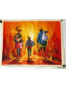 &Ouml;lgem&auml;lde Nr.04 von Radafa 80 x 60 cm Familie...