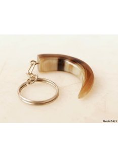 Schl&uuml;sselanh&auml;nger Zahn aus Horn 5 cm = Code Z