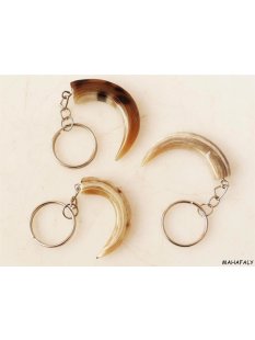 Schl&uuml;sselanh&auml;nger Zahn aus Horn 5 cm = Code Z