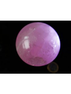 KRQ191 Rosenquarz Kugel mit Stern (Asterismus) poliert D:...