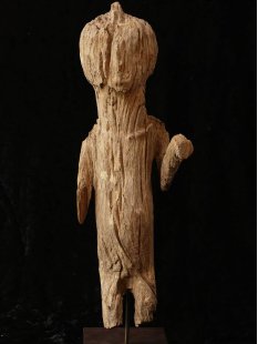 MF035 AloAlo Kopfskulptur, Fragment von Grabstele Extraterrist 36 cm 1940