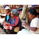 Raffia Bast Raphia Umh&auml;ngetasche Disc natur 30 cm Code gelb