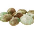 1 kg Handst&uuml;cken Handschmeichler Trommelstein Madagaskar Garnierit Palmstein poliert