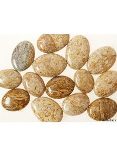 1 kg Handst&uuml;cken Handschmeichler Trommelstein Madagaskar Chalcedon Punkt Jaspis poliert