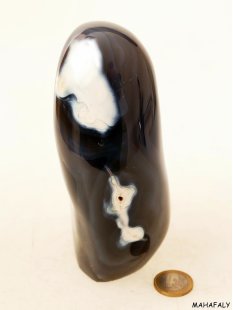 AS02 Achat Skulptur poliert 14 cm original Madagaskar 1130 g