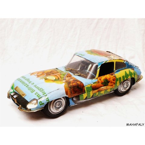 Jaguar E Type bunte Dosen M 1:10 L&auml;nge 50 cm