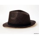 Herrenhut Strohhut Hubert Tabakbraun aus Raphia 32 x 38 cm = Code B