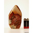 JaS17 Skulptur Freeform polychromer Madagaskar Jaspis 11 cm 515 g