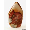 JaS17 Skulptur Freeform polychromer Madagaskar Jaspis 11 cm 515 g