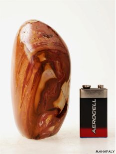 JaS20 Skulptur Freeform polychromer Madagaskar Jaspis 11...