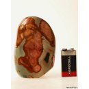 JaS21 Skulptur Freeform polychromer Madagaskar Jaspis 11 cm 555 g