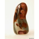 JaS21 Skulptur Freeform polychromer Madagaskar Jaspis 11 cm 555 g