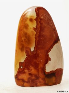 JaS23 Skulptur Freeform polychromer Madagaskar Jaspis 11,5  cm 500 g