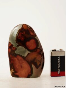 JaS26 Skulptur Freeform polychromer Madagaskar Jaspis 9,5...