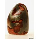 JaS33 Skulptur Freeform polychromer Madagaskar Jaspis 9,5  cm 375 g