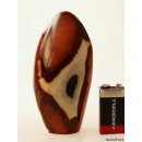 JaS35 Skulptur Freeform polychromer Madagaskar Jaspis 12  cm 350 g