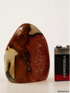 JaS37 Skulptur Freeform polychromer Madagaskar Jaspis 8...