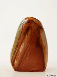 JaS39 Skulptur Freeform polychromer Madagaskar Jaspis 9 cm 375 g