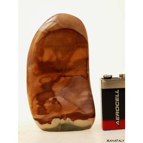 JaS41 Skulptur Freeform polychromer Madagaskar Jaspis 11 cm 310 g