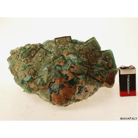 FS01 Fluorit gr&uuml;n Stufe Madagaskar sehr seltene Formation 2950 g 20 cm