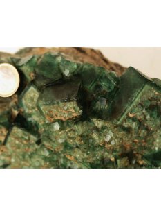 FS01 Fluorit gr&uuml;n Stufe Madagaskar sehr seltene Formation 2950 g 20 cm