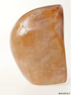 BKSH20 Bergkristall H&auml;matit Madagaskar Freeform Skulptur 10 cm 680 g