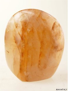 BKSH25 Bergkristall H&auml;matit Madagaskar Freeform Skulptur 9 cm 465 g