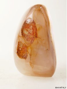 BKSH25 Bergkristall H&auml;matit Madagaskar Freeform Skulptur 9 cm 465 g