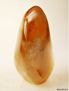 BKSH27 Bergkristall H&auml;matit Madagaskar Freeform Skulptur 16 cm 1780 g