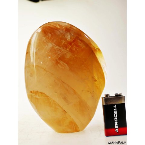 BKSH28 Bergkristall H&auml;matit Madagaskar Freeform Skulptur 14 cm 1415 g