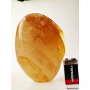 BKSH28 Bergkristall H&auml;matit Madagaskar Freeform Skulptur 14 cm 1415 g