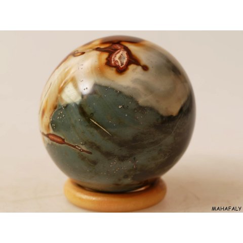 KJ12 Jaspis polychrom Kugel Madagaskar 660 g D 7 cm