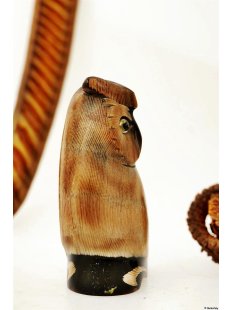 Hornfigur Waldohreule hell seitlich  - 40 % = Code D 9 cm