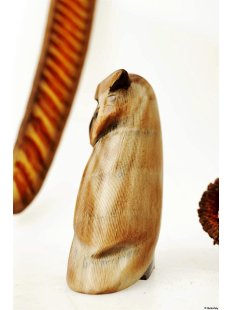 Hornfigur Waldohreule hell seitlich  - 40 % = Code D 9 cm